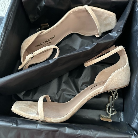YSL saint Laurent MISIA size 37.5 pale gold - Picture 2 of 3